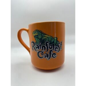 Rainforest Cafe Orange Iggy Iguana Coffee Mug Cup "He Knows Hes Cool"‎ Inner